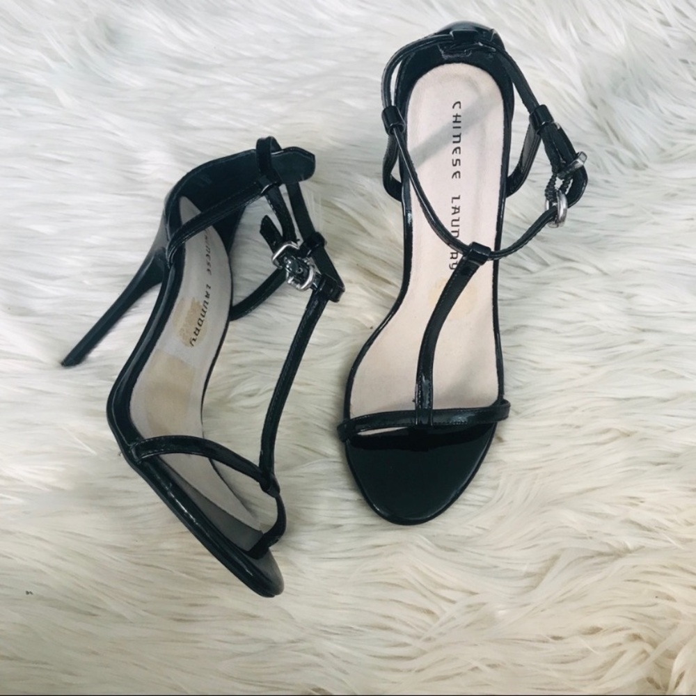 | Chinese Laundry Strappy Patent Heels |